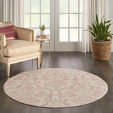Nourison Clearance Jubilant JUB09 Ivory/Pink Rug