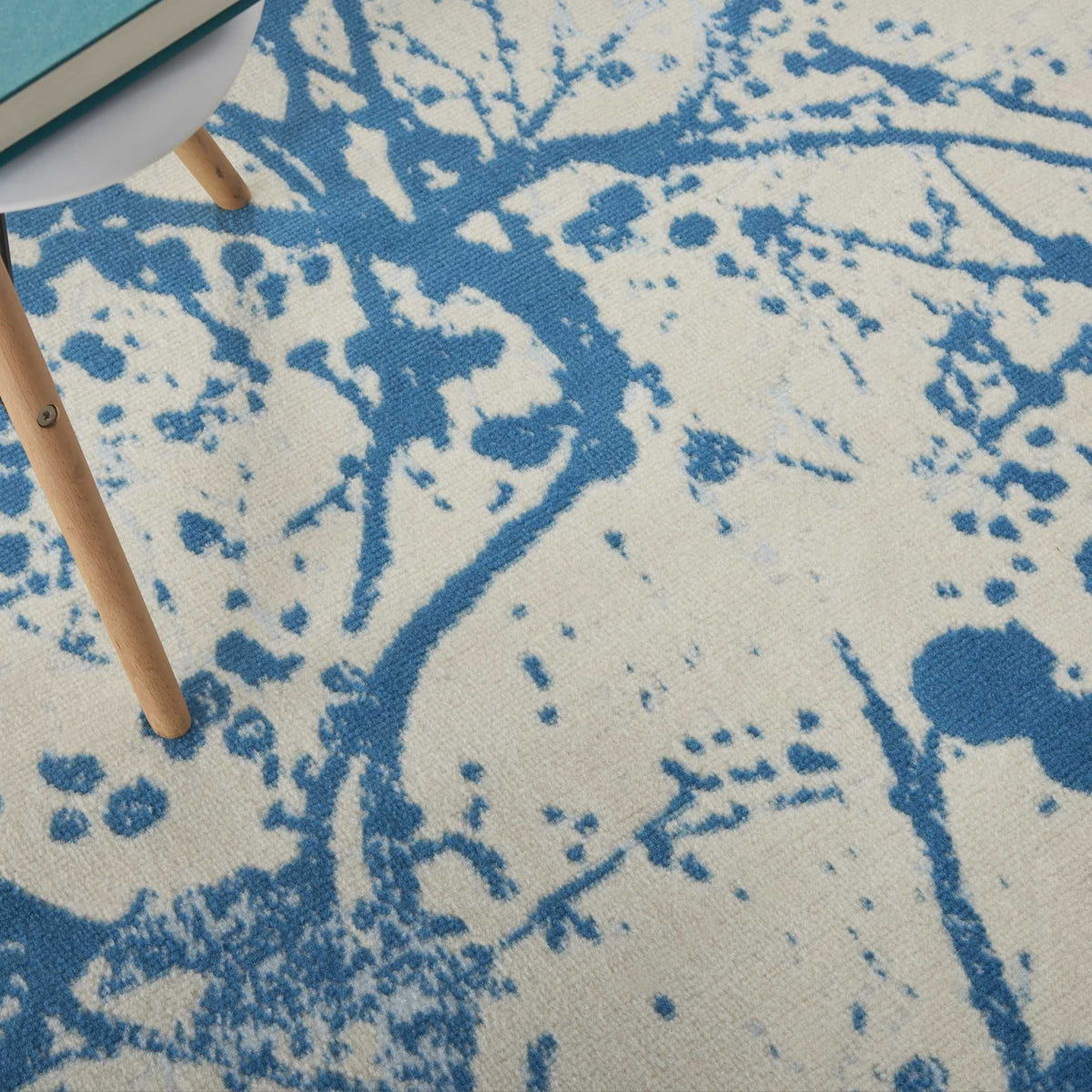 Nourison Clearance Jubilant JUB12 Ivory/Blue Rug