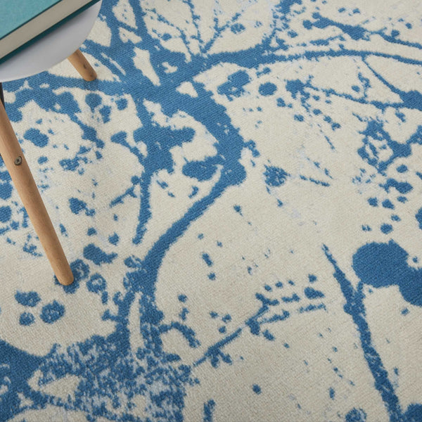 Nourison Clearance Jubilant JUB12 Ivory/Blue Rug