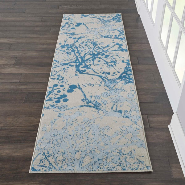 Nourison Clearance Jubilant JUB12 Ivory/Blue Rug
