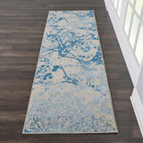 Nourison Clearance Jubilant JUB12 Ivory/Blue Rug