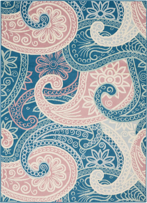 Nourison Clearance Jubilant JUB13 Blue Rug