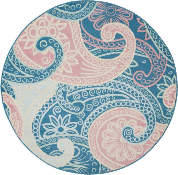 Nourison Clearance Jubilant JUB13 Blue Rug
