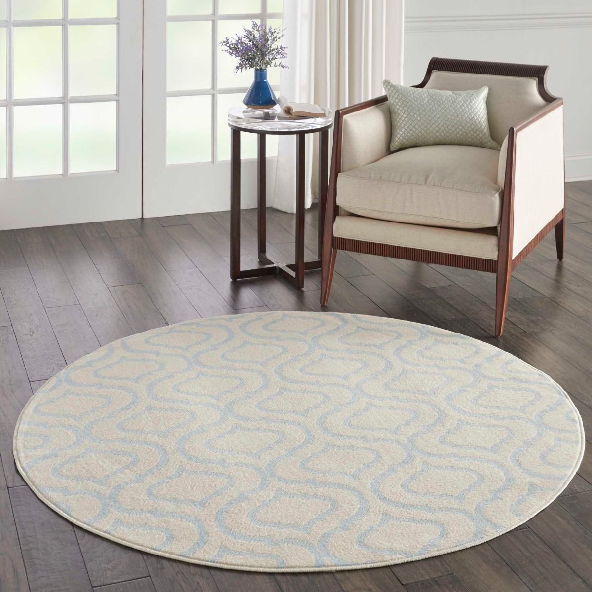 Nourison Clearance Jubilant JUB19 Ivory/Blue Rug