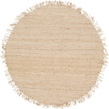 Oval Surya Jute Bleach Cream Rug | Geometrical Rugs | Rugs Done Right