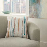 nourison life styles az612 multicolor pillow