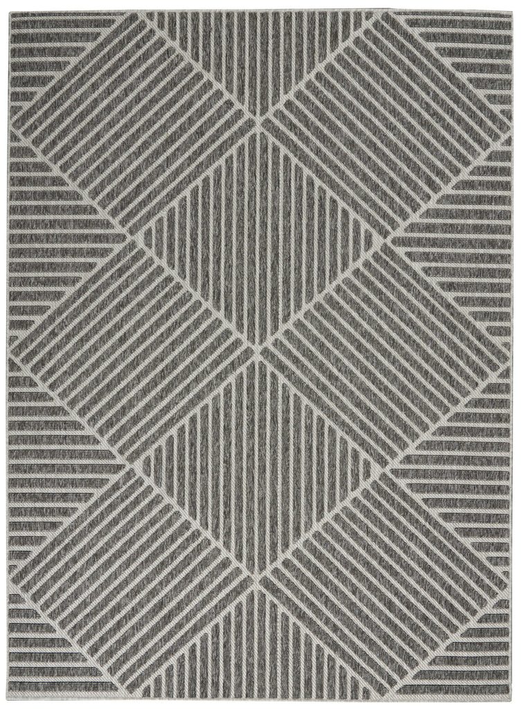 nourison cozumel czm05 dark grey rug