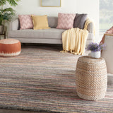 nourison plateau pae01 grey flame rug