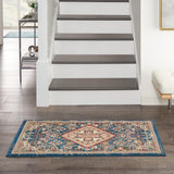 nourison karisma kar02 blue ivory rug