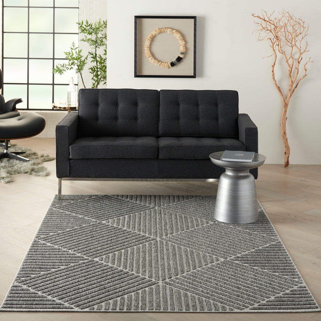 nourison cozumel czm05 dark grey rug