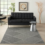 nourison cozumel czm05 dark grey rug
