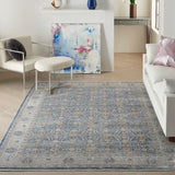 nourison silken allure stn08 light blue rug