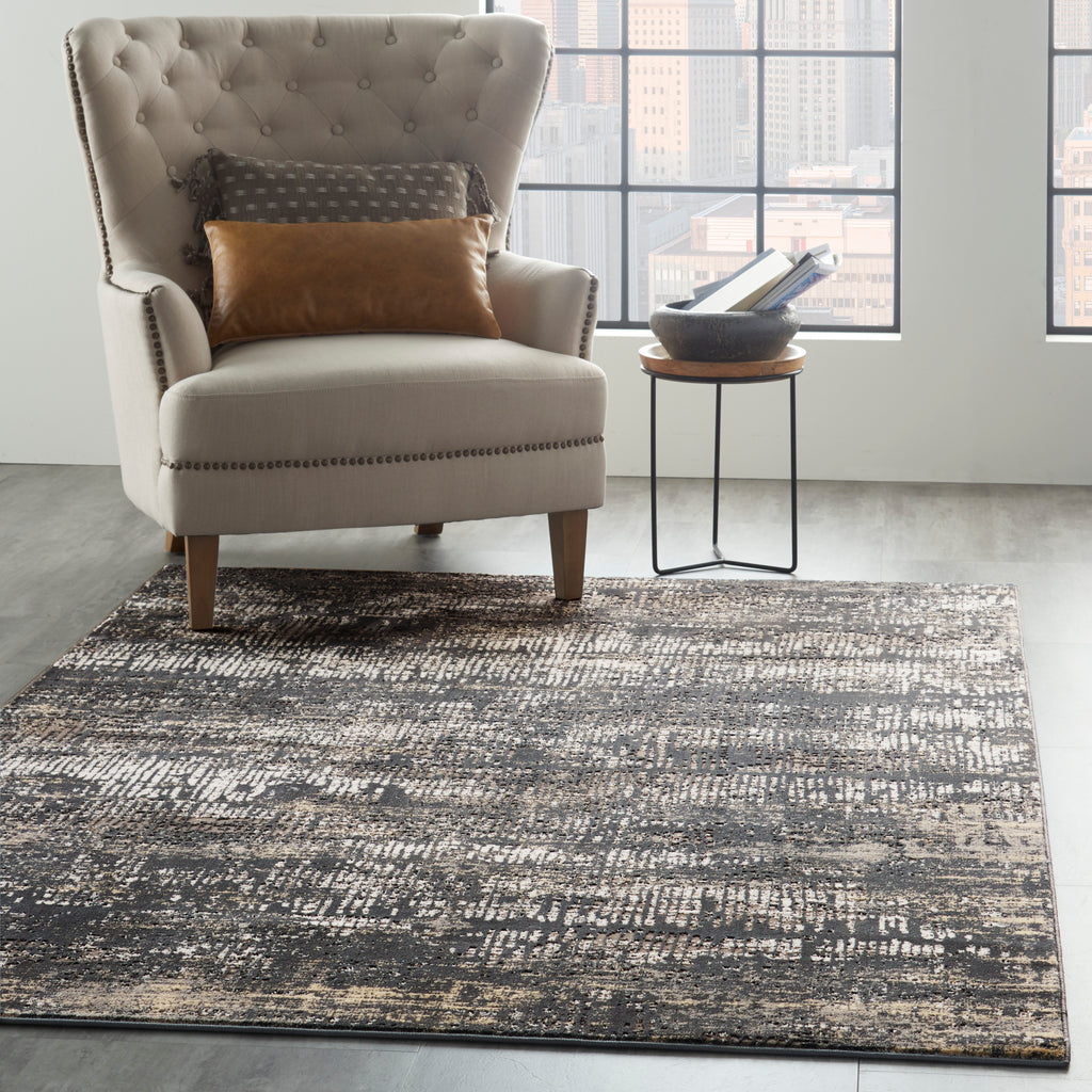 nourison ma90 uptown upt03 charcoal grey rug