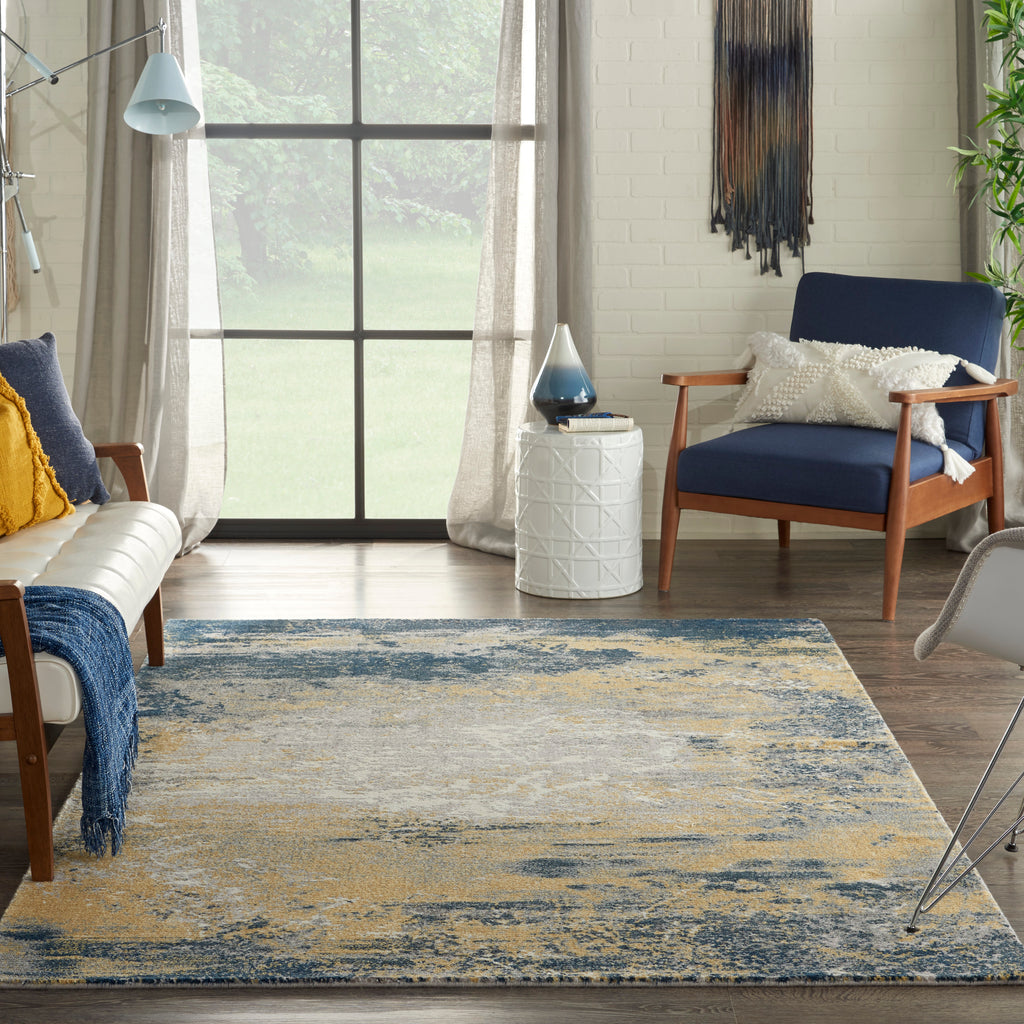 nourison twilight twi22 navy gold rug