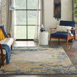 nourison twilight twi22 navy gold rug