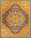 nourison allur alr04 orange multicolor rug