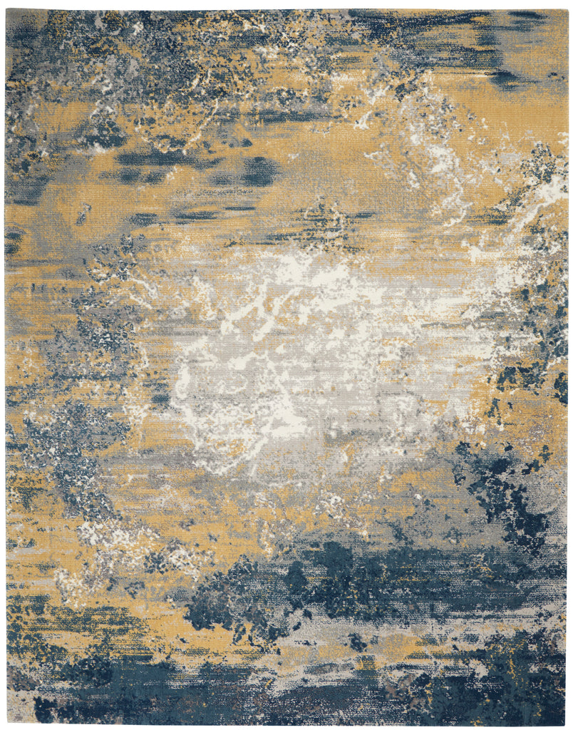 nourison twilight twi22 navy gold rug