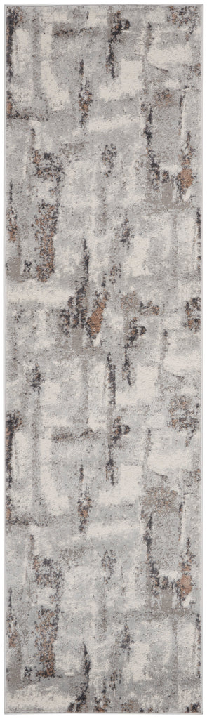 nourison elation etn06 grey ivory rug