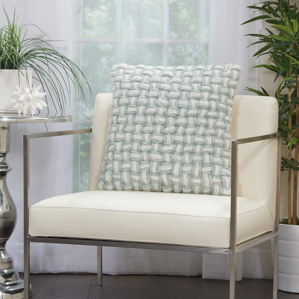 nourison life styles dc475 celadon pillow