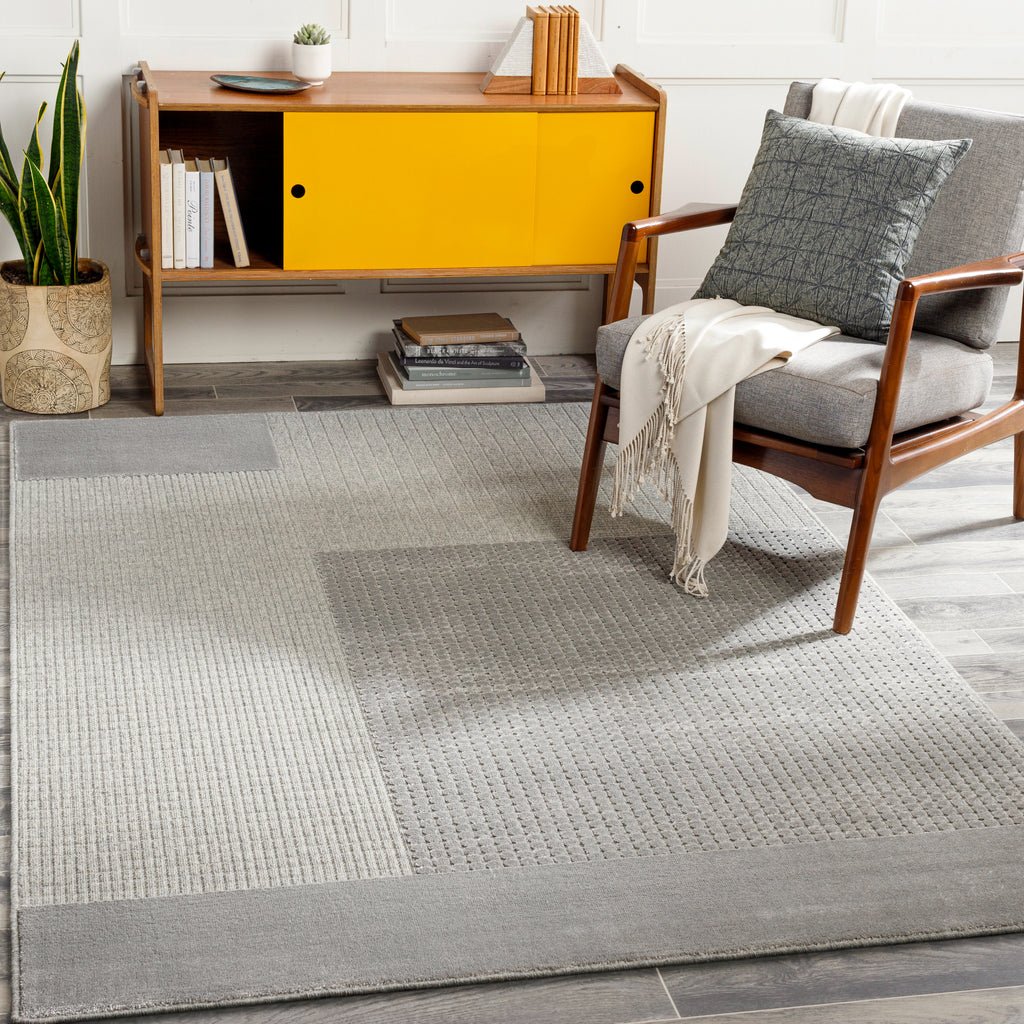 surya kingston kgs 2310 silver gray rug