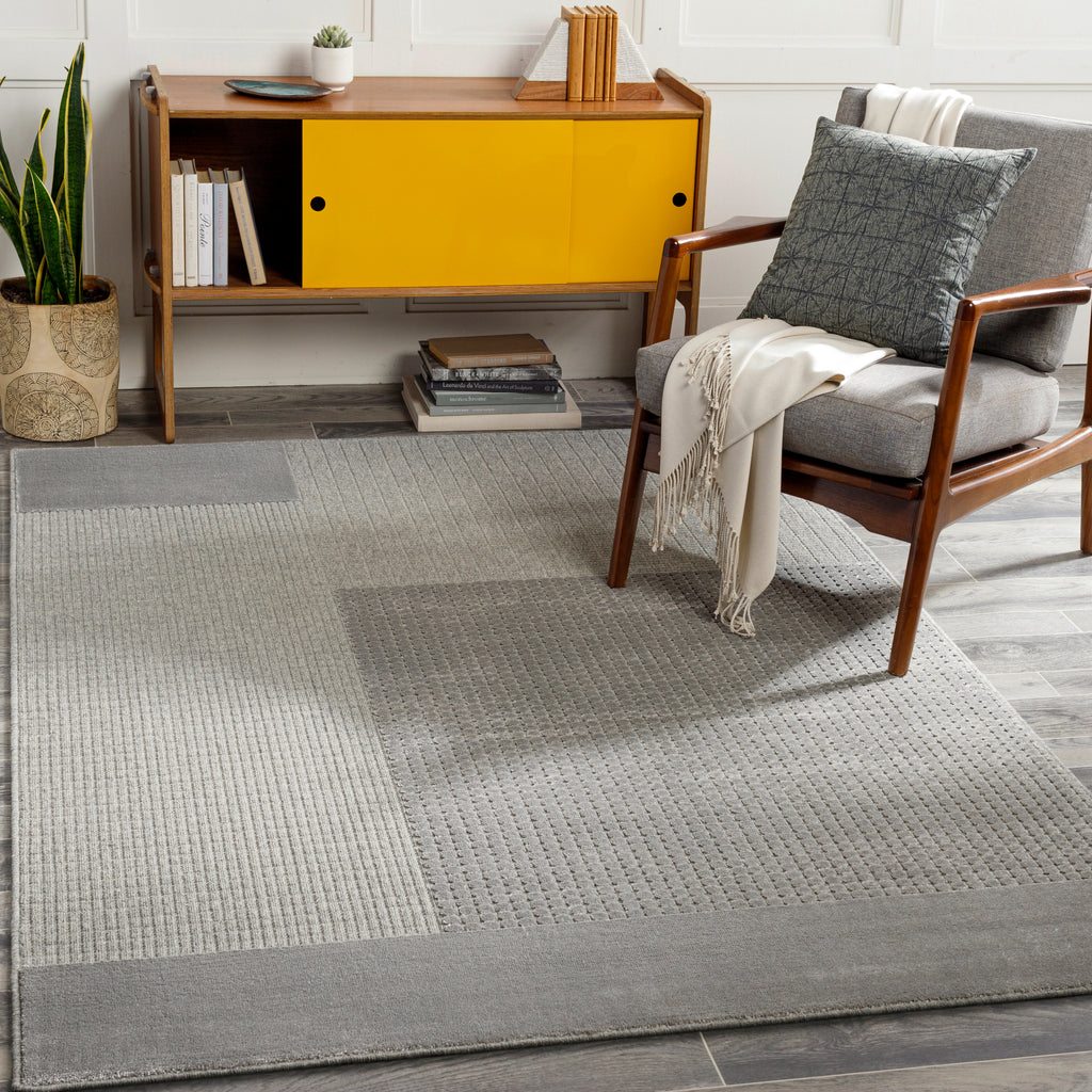 surya kingston kgs 2310 silver gray rug