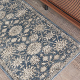 nourison quarry qua06 blue beige rug
