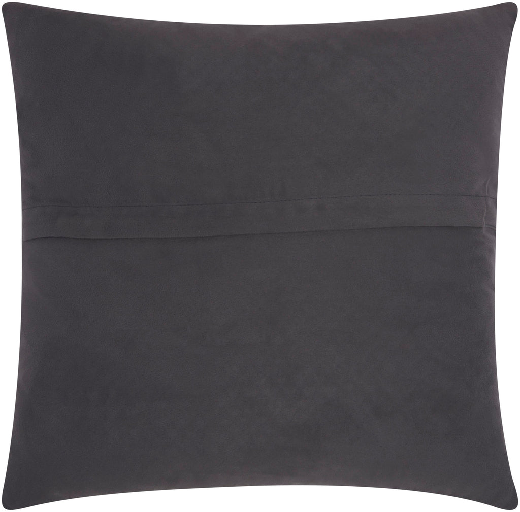 nourison couture nat hide pd280 grey pillow