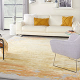 nourison prismatic prs19 grey gold rug