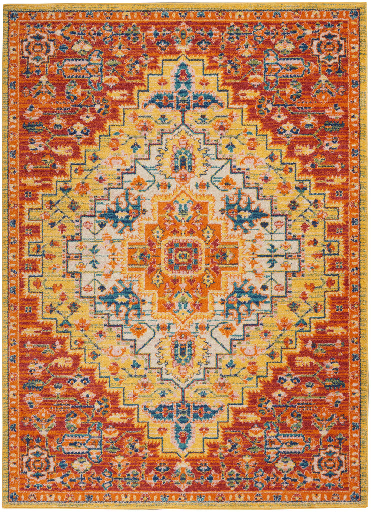 nourison allur alr04 red multicolor rug