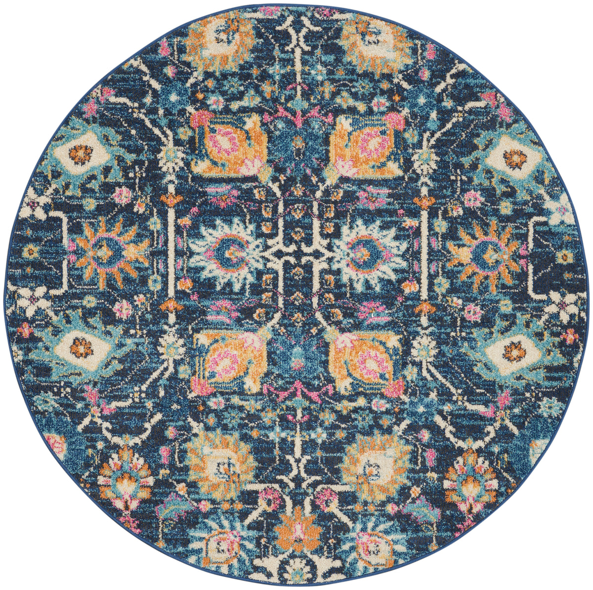 nourison passion psn01 navy rug