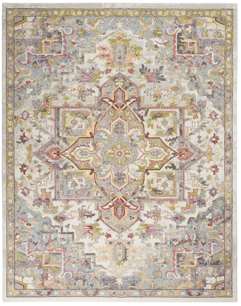 nourison soraya sor04 ivory multi rug