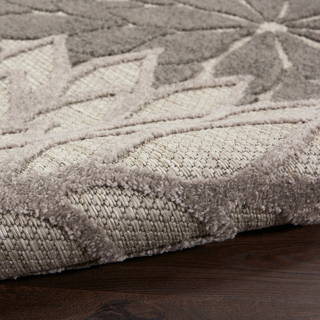 nourison aloha alh05 silver grey rug