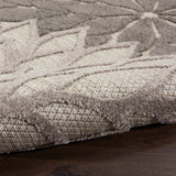 nourison aloha alh05 silver grey rug