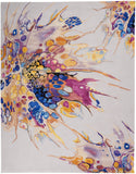 nourison prismatic prs20 grey lilac multi rug