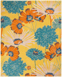 nourison allur alr06 yellow multicolor rug