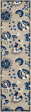 nourison aloha alh17 natural blue rug