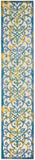 nourison aloha alh21 ivory blue rug