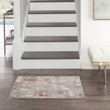 nourison elation etn06 grey brick rug