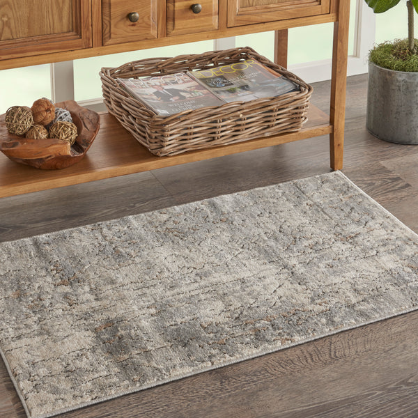 nourison quarry qua03 beige grey rug