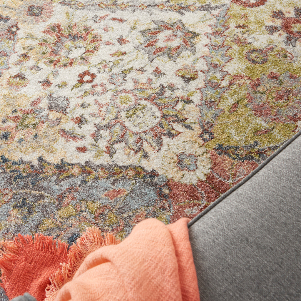 nourison soraya sor01 terracotta multicolor rug