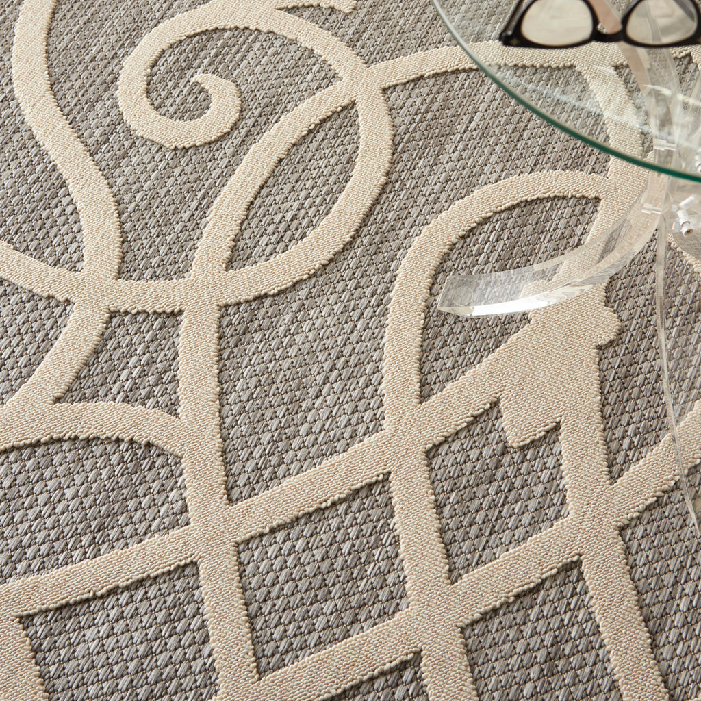 nourison cozumel czm04 grey rug