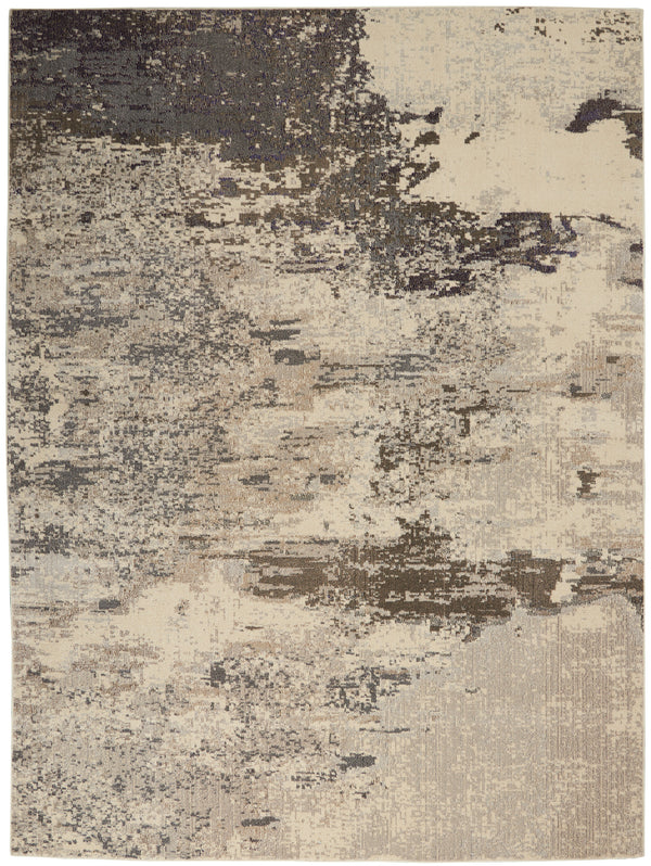 nourison celestial ces02 ivory grey rug