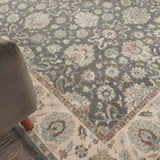 nourison living treasures li16 grey ivory rug