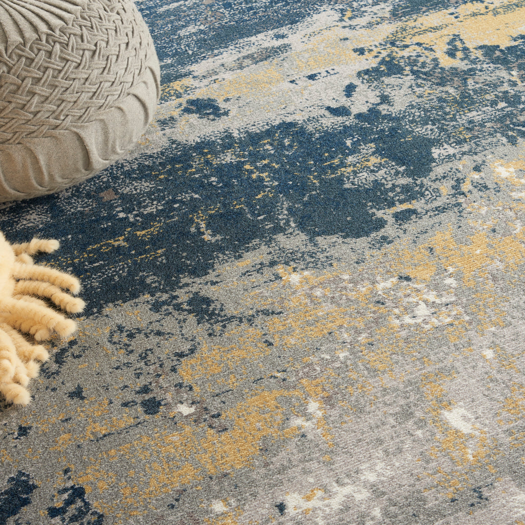 nourison twilight twi22 navy gold rug