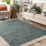 surya lucia lci 2306 deep teal rug