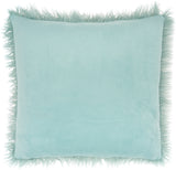 nourison faux fur bj101 celadon pillow