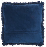 nourison shag tl003 navy pillow
