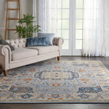 nourison majestic mst03 light blue rug