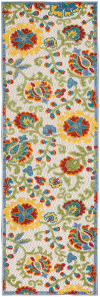 nourison aloha alh17 ivory multi rug