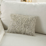 nourison luminescence z0727 silver pillow
